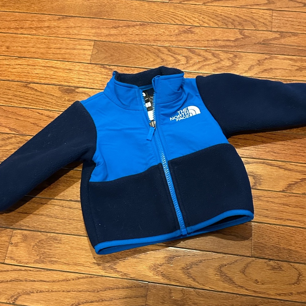 The North Face Blue and Black Fleece Jacket